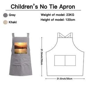 Gold Sea Sunset Retro Aprons (Kids)