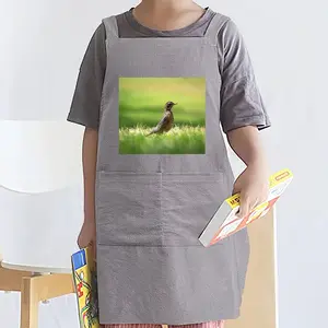 Bird In High Park Grass Retro Aprons (Kids)