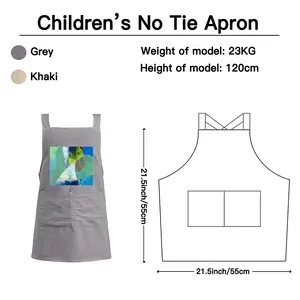 Green And Blue With Black And White Retro Aprons (Kids)