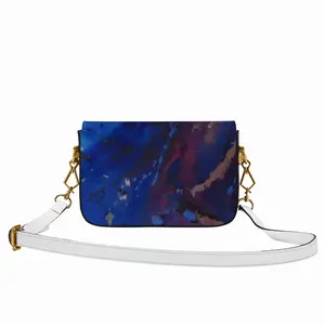 Silver-Blue Horsebit Crossbody Bag