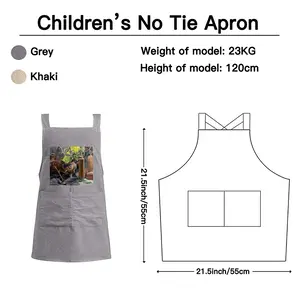 Sunny Ceramic Tableware And Leaves Still Life Retro Aprons (Kids)