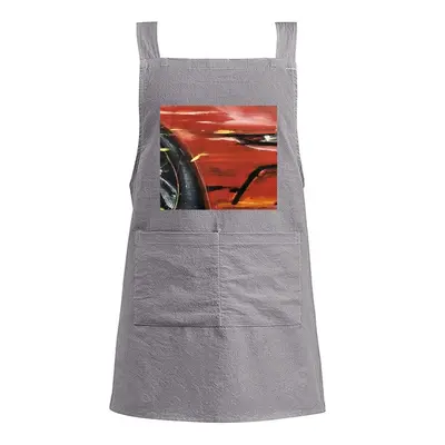 Porsche Red Crash Retro Aprons (Kids)