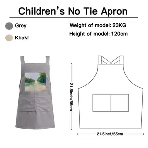 Countryside Impressionist Landscape Retro Aprons (Kids)