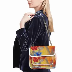 Flower Flame Quilted Shoulder Sling Bag