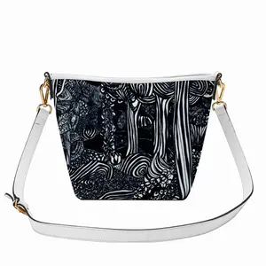 Broccoli Trees Zip Bucket Crossbody Bag