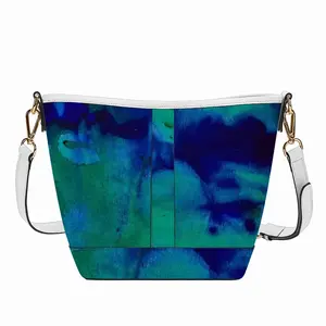 Liquid Blue Zip Bucket Crossbody Bag