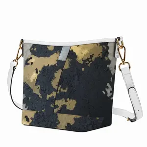 Mask Zip Bucket Crossbody Bag