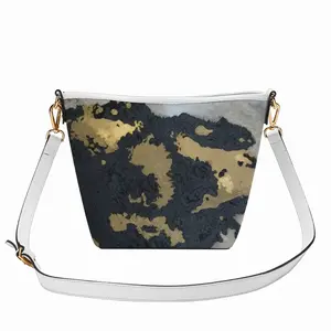 Mask Zip Bucket Crossbody Bag