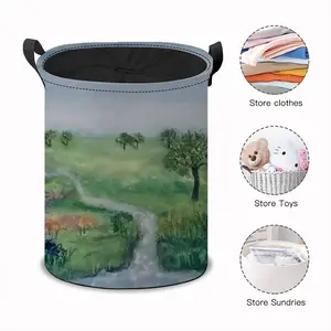 Burbling River Ii Laundry Basket