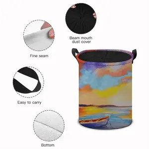 Sunset Boat Laundry Basket