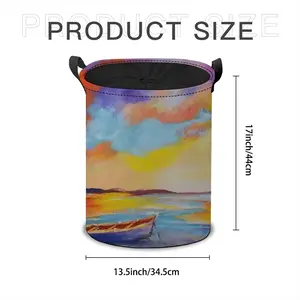 Sunset Boat Laundry Basket