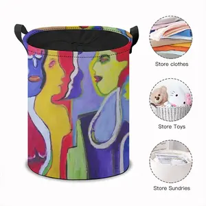 Woman Talk Laundry Basket