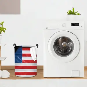 Pubic Flag United States Laundry Basket