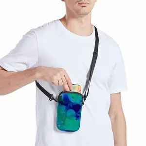 Liquid Blue Phone Crossbody Bag