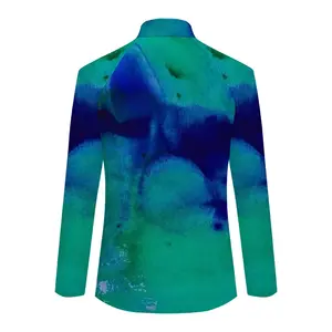 Women Liquid Blue Crewneck Sweatshirt