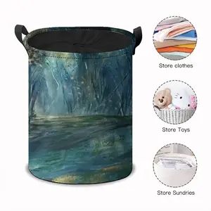 Moon Of Rivers And Jungles Laundry Basket