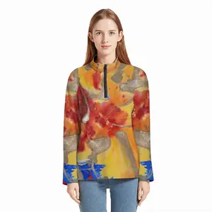 Women Flower Flame Crewneck Sweatshirt