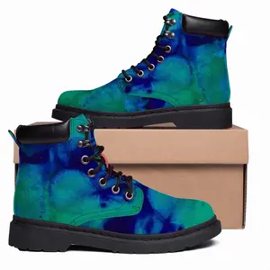 Men Liquid Blue Mid Top Boots