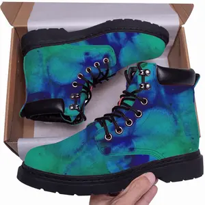 Men Liquid Blue Mid Top Boots