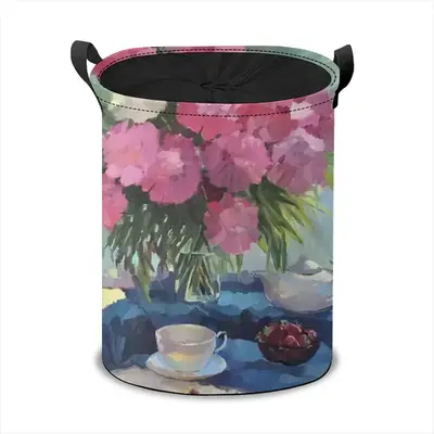 Still Life With Peonies Laundry Basket