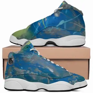 Men Lime Green Blue HD13 Baskerball Sneakers