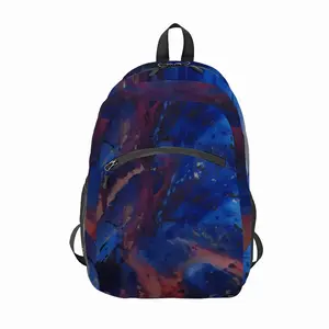 Silver-Blue Backpack Sports Bag