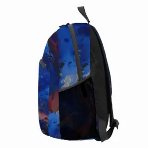 Silver-Blue Backpack Sports Bag