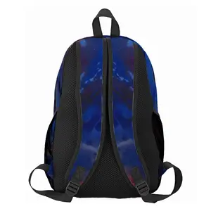 Silver-Blue Backpack Sports Bag