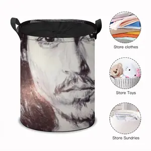 Johnny Depp Portrait Laundry Basket