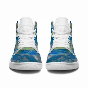 Men Lime Green Blue HD1 Baskerball Sneakers