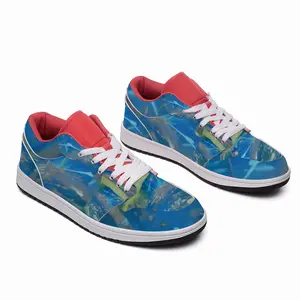 Men Lime Green Blue HD1 Low Top Shoes