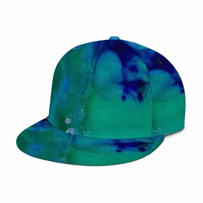 Liquid Blue Full-width Flat Brim Hat