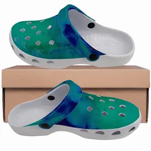 Men Liquid Blue Garden Clogs Shoes