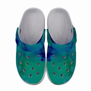 Men Liquid Blue Garden Clogs Shoes