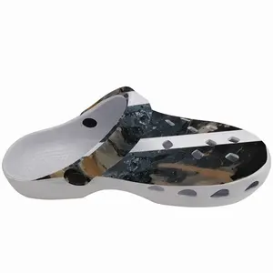 Men Black Matter Garden Clogs Shoes