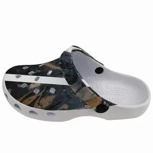 Men Black Matter Garden Clogs Shoes