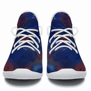 Men Silver-Blue Cheerleading Dance Shoes