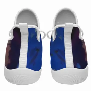 Men Silver-Blue Cheerleading Dance Shoes