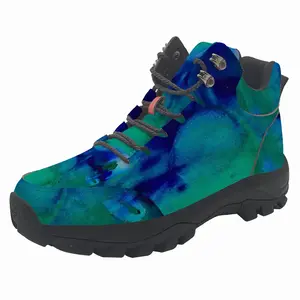 Men Liquid Blue Hiking Climbing Shoes