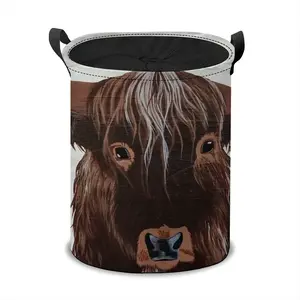 Bull - Red Bull Taurus Animals Buffalo Wild Laundry Basket