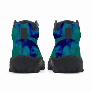 Men Liquid Blue Hiking Climbing Shoes