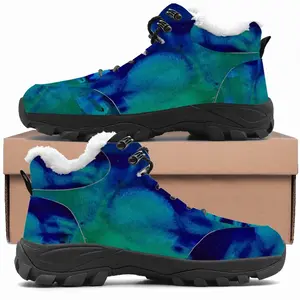 Men Liquid Blue Hiking Climbing Shoes (Fur)