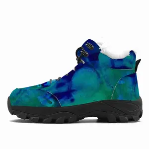 Men Liquid Blue Hiking Climbing Shoes (Fur)