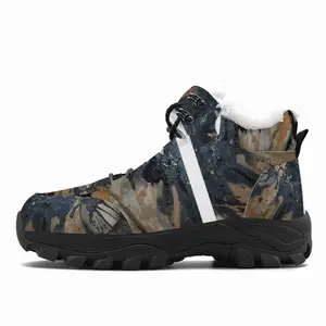 Men Black Matter Hiking Climbing Shoes (Fur)