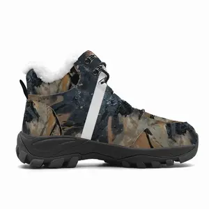 Men Black Matter Hiking Climbing Shoes (Fur)