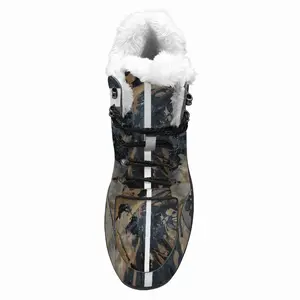 Men Black Matter Hiking Climbing Shoes (Fur)