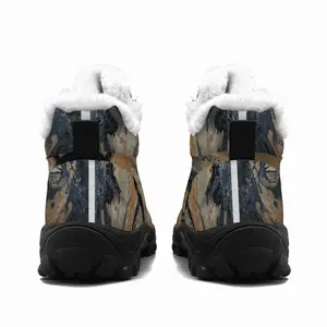 Men Black Matter Hiking Climbing Shoes (Fur)