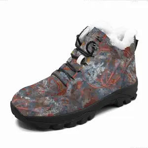 Men Illuminated Flecks Hiking Climbing Shoes (Fur)