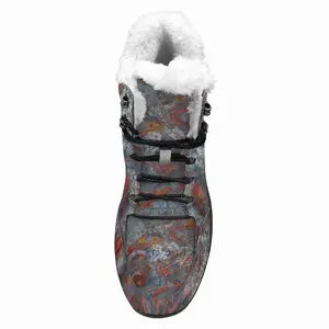 Men Illuminated Flecks Hiking Climbing Shoes (Fur)