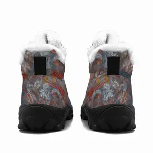 Men Illuminated Flecks Hiking Climbing Shoes (Fur)